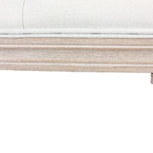 Zelus Linen Ottoman Bench